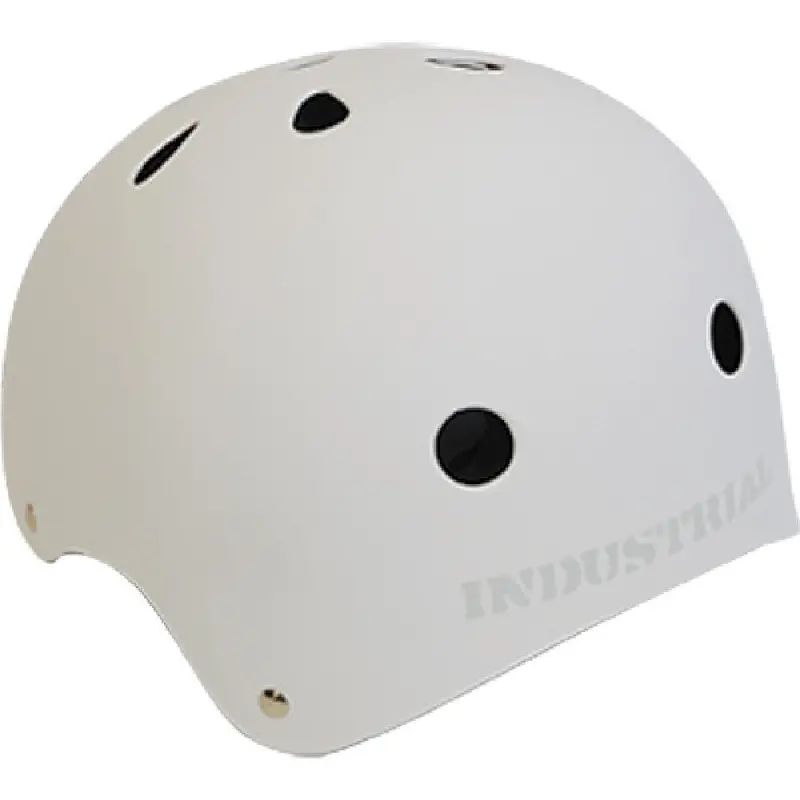 Industrial Flat White Longboard Helmet For Skateboarding Safety 1