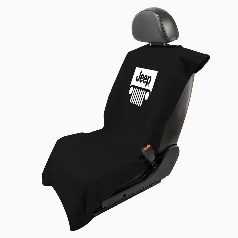 Jeep-Themed 'Grille' Seat Armor Cover – Sleek Black Interior Protection 1