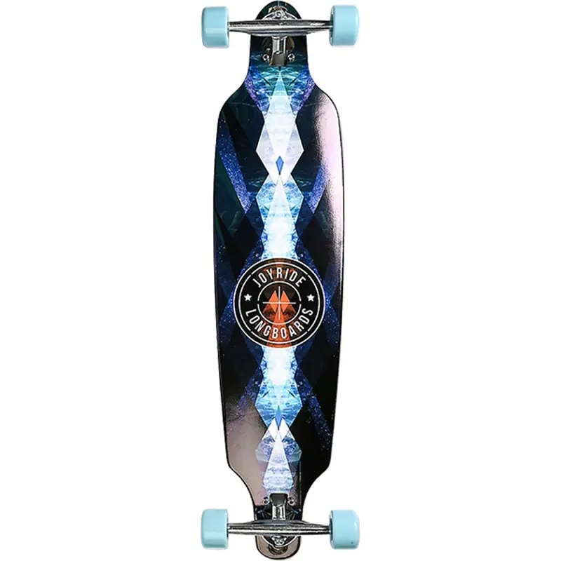 Joyride Gleam 36" Drop-Through Longboard – Black & Blue Gloss Finish 1