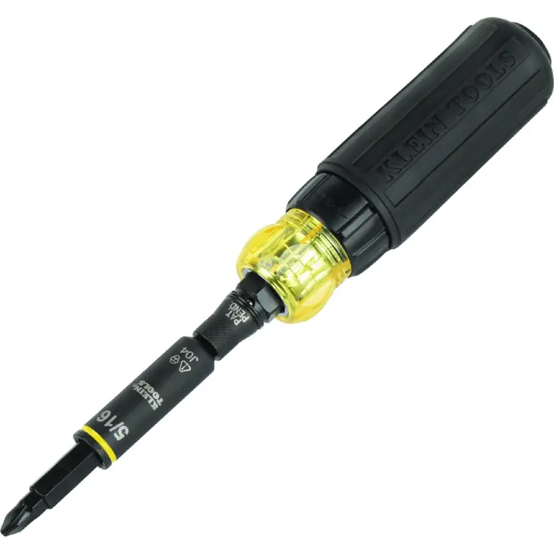 Klein Tools 11-In-1 Impact-Rated Multi-Function Ratchet – Phillips, Slotted, Nut & Socket Driver Combo Tool 1