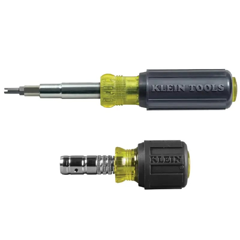 Klein Tools 11-In-1 Multi-Bit Screwdriver Set With 2-In-1 Nut Driver And Sliding Hex Head 1