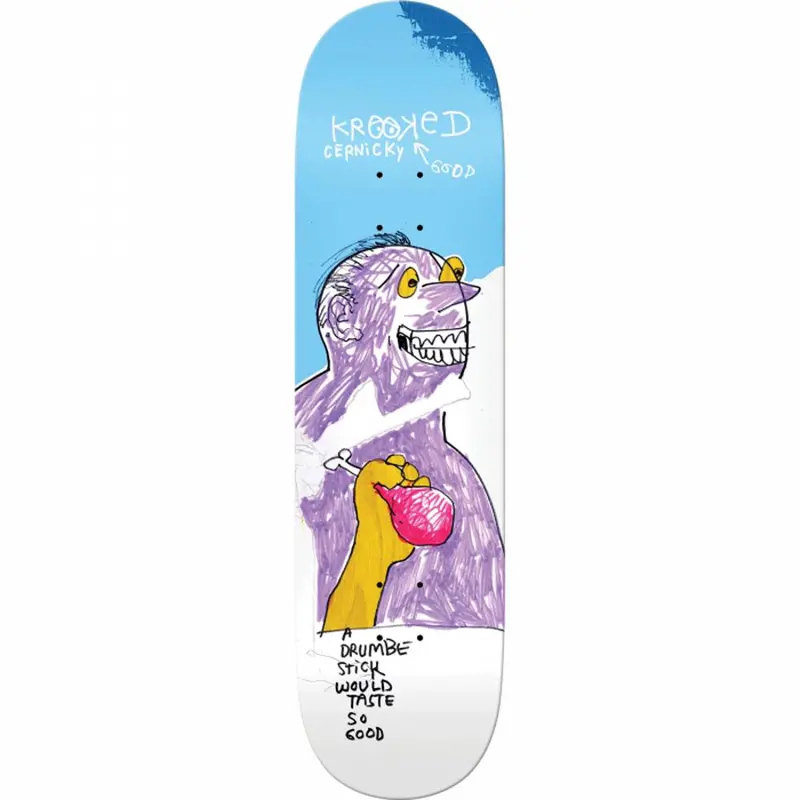 Krooked Cernicky Drumbe Stick 8.25-Inch Skateboard Deck 1