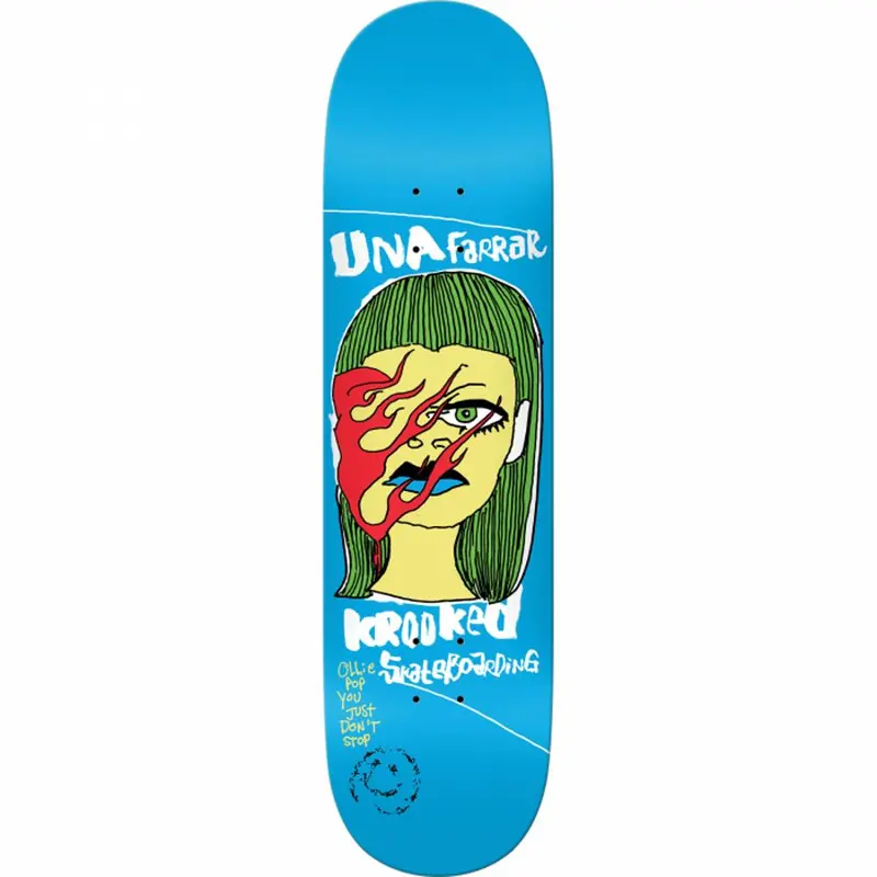 Krooked Farrar Don'T Stop 8.38-Inch Blue Skateboard Deck 1