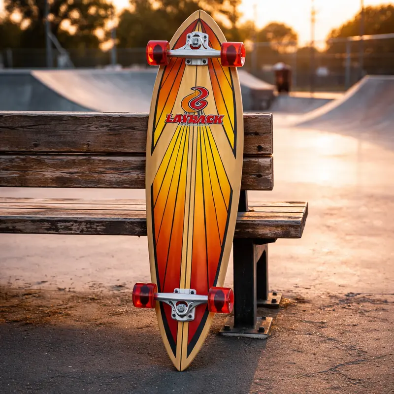 Layback Soulride Red 40-Inch Pintail Longboard 1