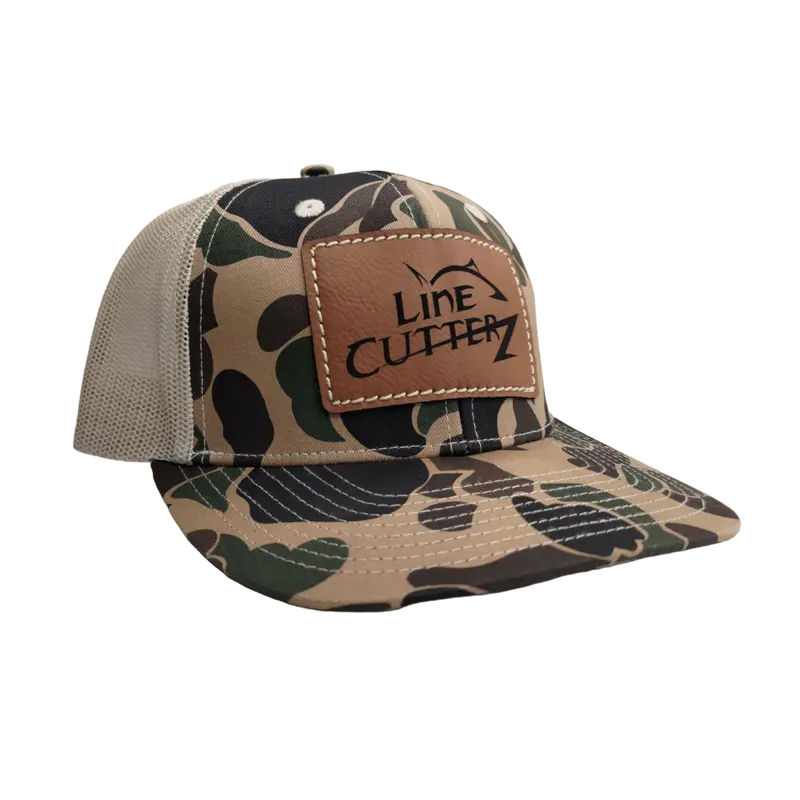 Line Cutterz Camo Mesh-Back Trucker Snapback Hat 2
