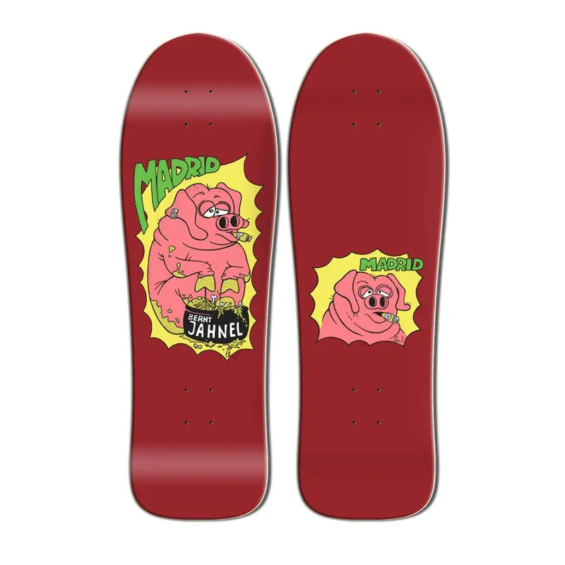Madrid Bernt Jahnel Pig Reissue 10" Mini Skateboard Deck 1