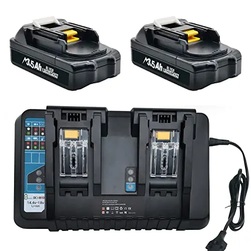 Makita Bl1860B 3.5Ah Enhanced Lithium-Ion Battery + Dc18Rd Charger – Compatible With 18V Lxt® Tools (Bl1815B–Bl1860B, Lxt400) 1