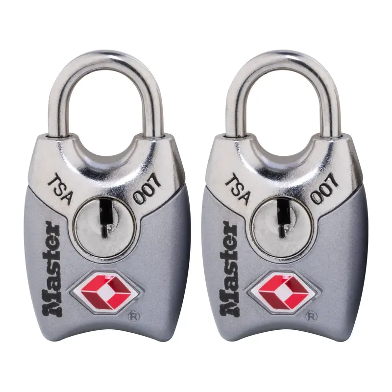 Master Lock 4689T Tsa Luggage Lock Set – Two 25Mm Combination Cable Locks For Travel Bags And Suitcases 1