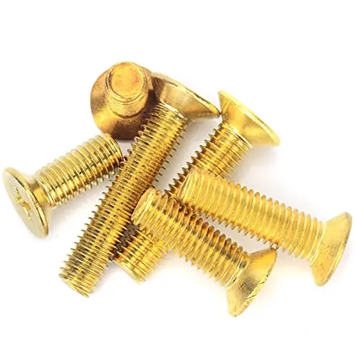 Mdingbao Brass Flat-Head Hex Socket Cap Screws – M3 To M6, Cross-Recessed, Hollow & Wear-Resistant (40Mm) 1
