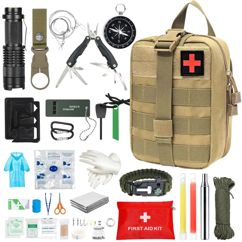 Military-Grade Multi-Function Survival Pack – Tactical Emergency Kit For Camping, Hiking, Climbing, Exploration & Travel 1