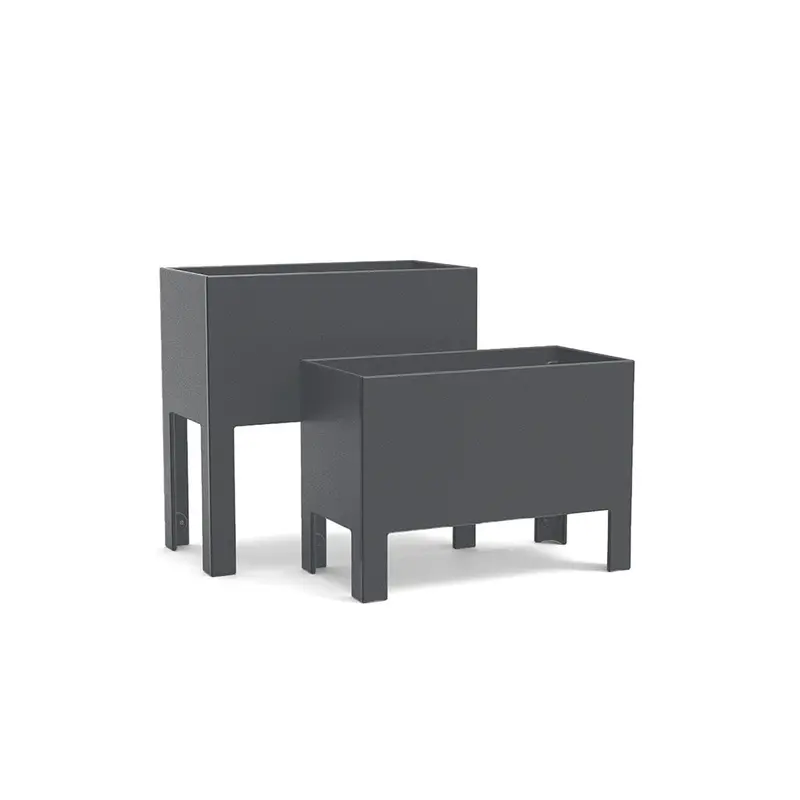 Modern Elevated Planter Set – Outdoor Use 1