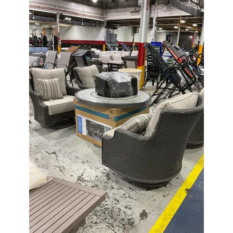 Montfort Five-Piece All-Weather Wicker Patio Conversation Set 1