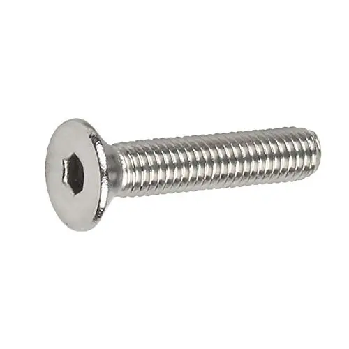 Moopw 304 Stainless Steel Flat-Head Hex Socket Screws – M3/M4, Cup-Point Design For Metal Fastening 1