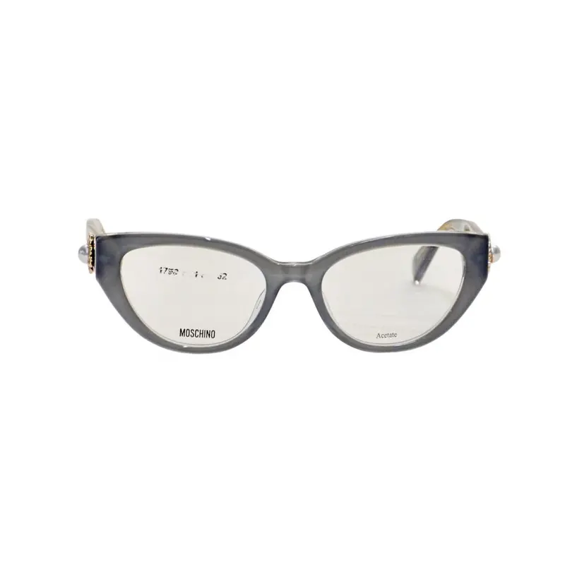 Moschino Mos631 Kb7 Grey Frame Women'S Eyeglasses With Clear Lenses 1