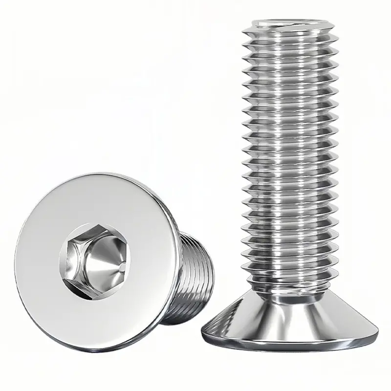 Nacx 400-Pack M2 X 5 Mm Flat Countersunk Socket Screws – A2 Stainless Steel (304) 1
