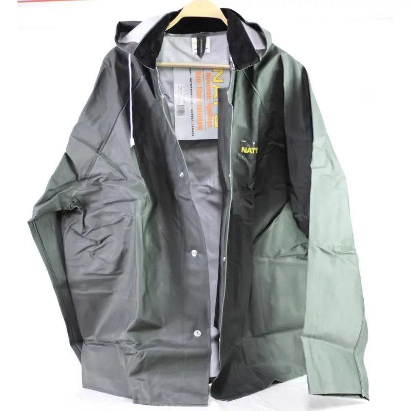 Nat’S Flame-Retardant Rain Jacket With Detachable Hood – Size 3Xl 1