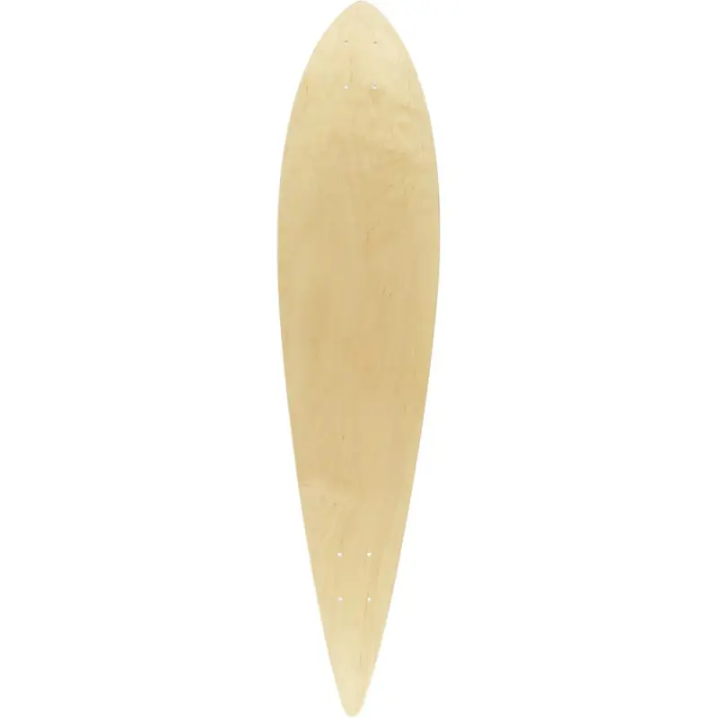 Natural Pintail 40" Longboard Deck – Smooth-Cruising Drop-Through Shape With Classic Grain Finish 1