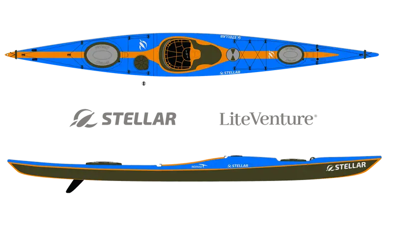 Nomad Kayak – Multisport Plus Design In Blue And Orange 1