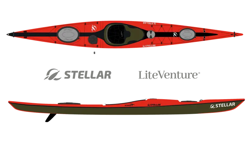 Nomad Kayak – Multisport Plus Design In Red And Black 1