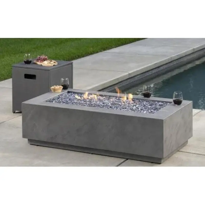 Oliver Propane Fire Pit With Integrated Tank Cover And Heat Control 1