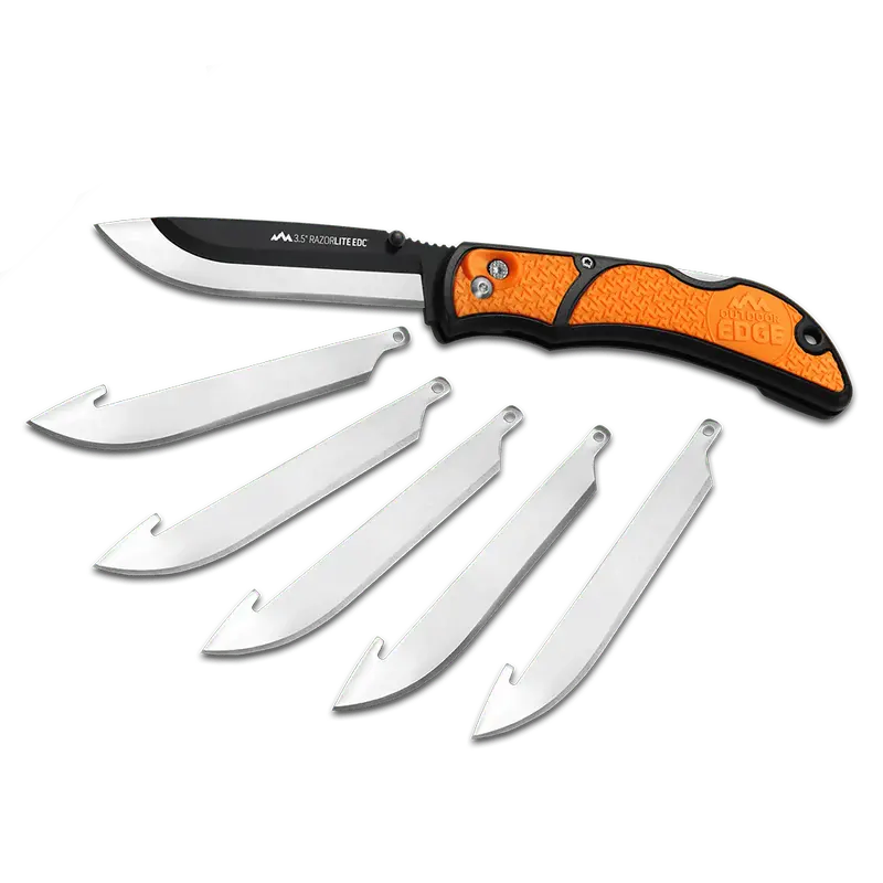 Outdoor Edge Razoredc Lite Carry Knife – 3.5" Replaceable-Blade Pocket Tool 1