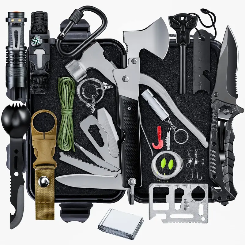 Outdoor Survival Gear Kit – Compact Emergency Camping Accessories & Preparedness Essentials For Adventurers 1