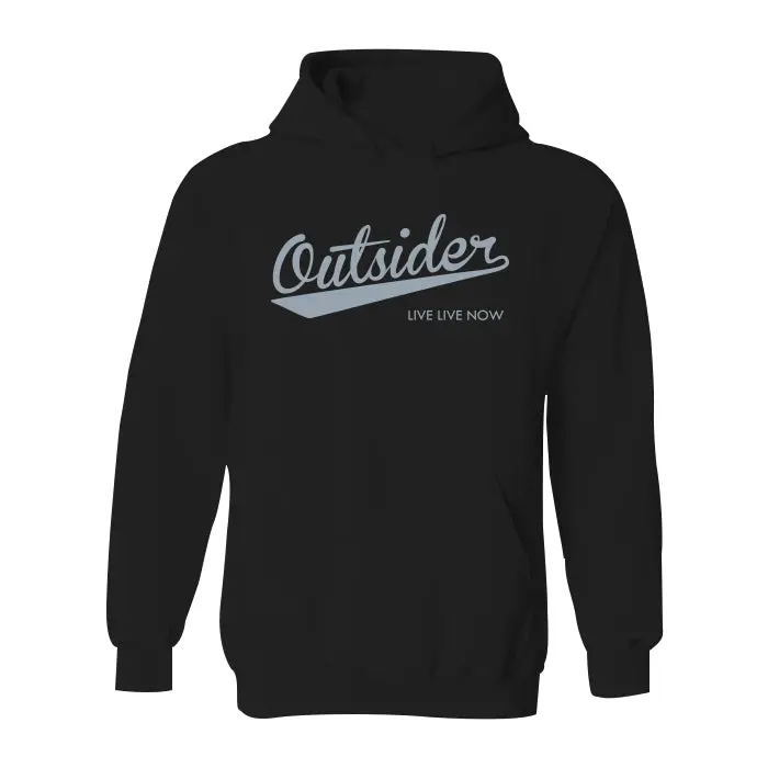 Outsider Classic Heavyweight Hoodie – Gray Printed