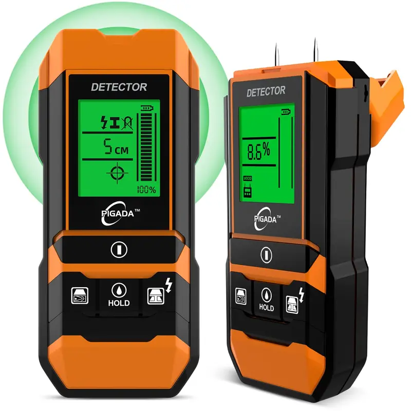Pigada Zk01 6-Mode Digital Wall Scanner – Moisture Tester & Detector For Wood, Metal, And Power Lines 1