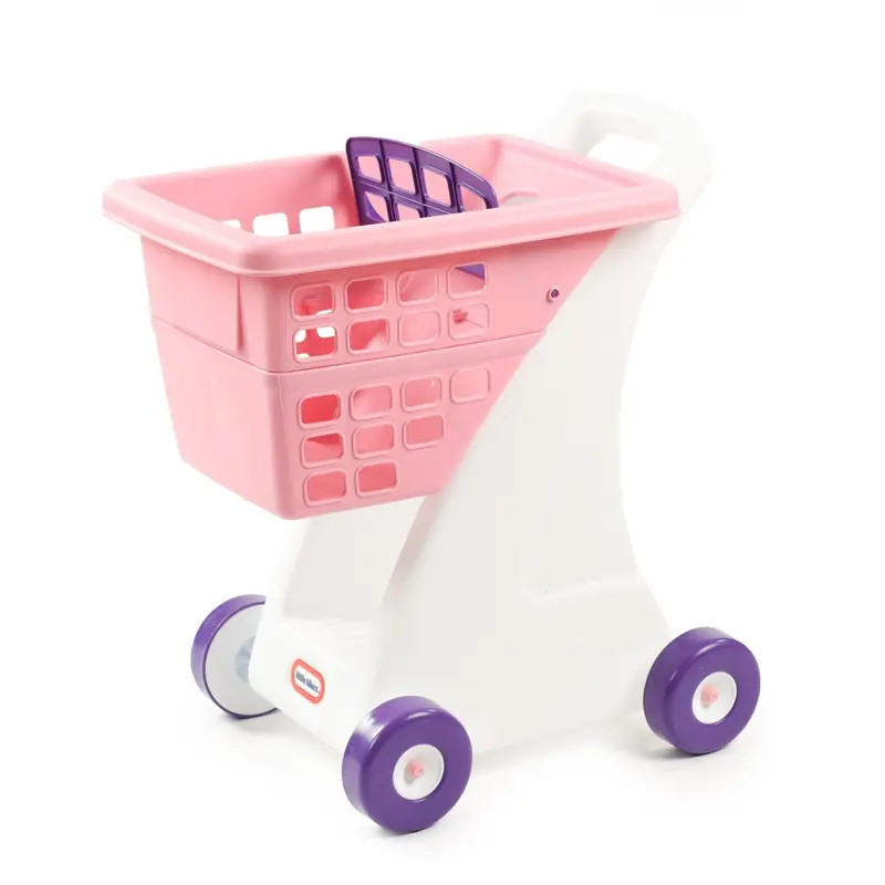 Pink Ride-On Shopping Cart For Kids 1