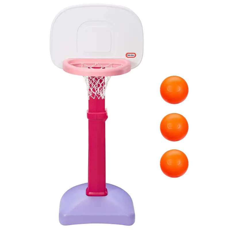 Pink Totsports Easy Score Basketball Set With 3 Balls 1