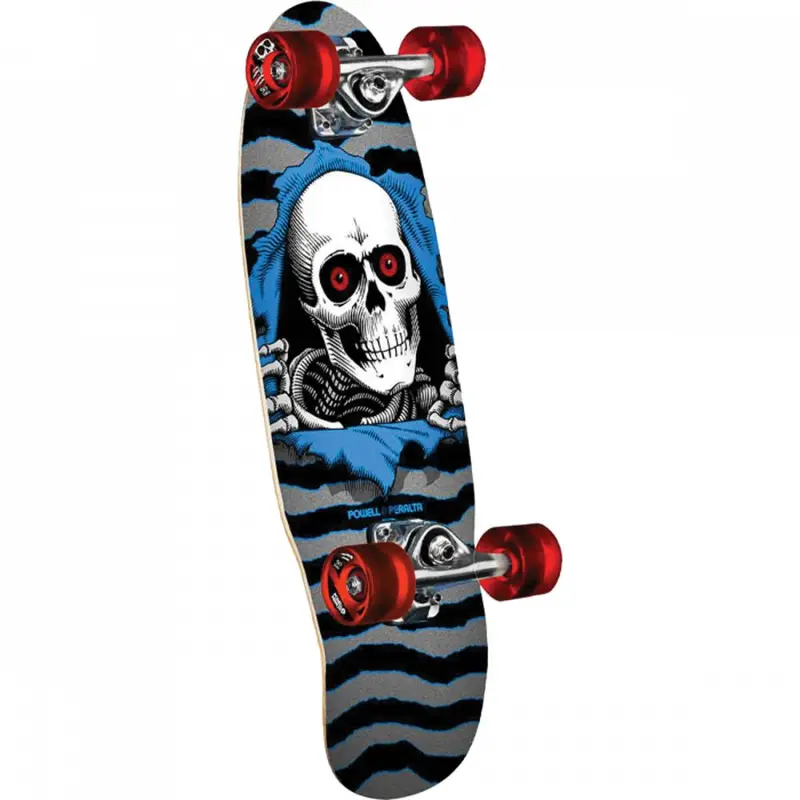 Powell Peralta Classic Cruiser Ripper 24-Inch Silver And Blue Cruiser Deck 1