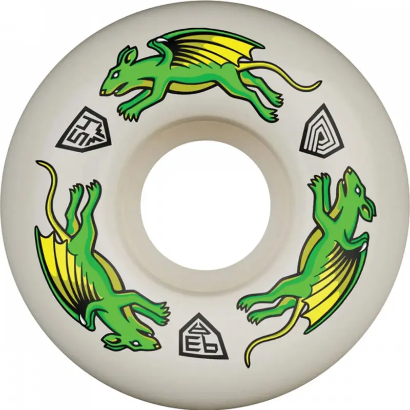 Powell Peralta Df Nano Rat 54Mm 93A Off-White Skate Wheels (Set Of 4) 1