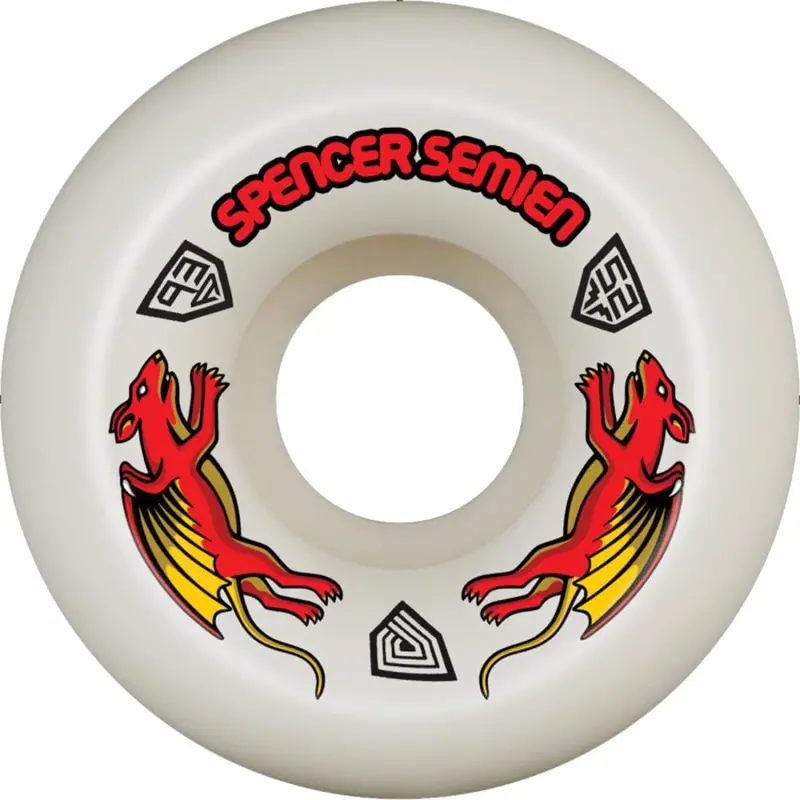 Powell Peralta Semien Nano Rat 52Mm 93A Off-White Skate Wheels 1