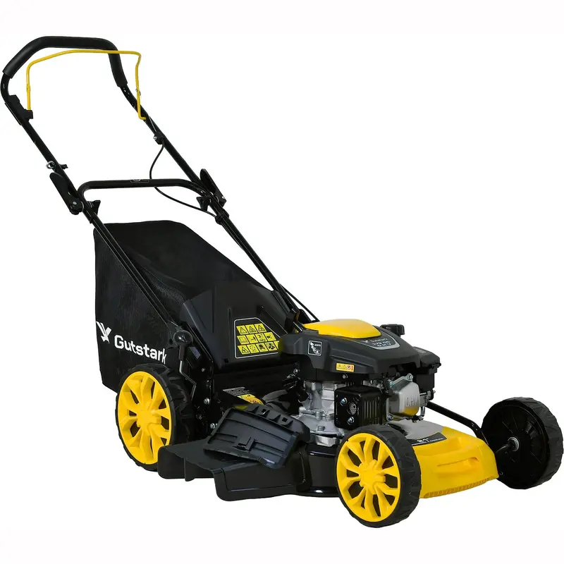 Professional 21-Inch 6.5 Hp Gas Lawn Mower — 173Cc Engine, 3-In-1 Function (Side Discharge, Rear Bag, Mulching), 65L Grass Bag 1