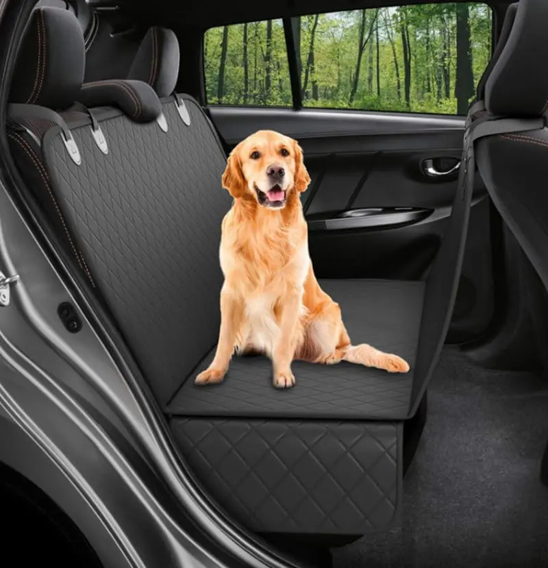 Rear-Seat Dog Car Seat Covers – Durable Pet Protection For Automobile Interiors 1