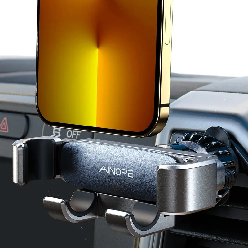Reinforced Metal Hook Vent Mount – Durable Air Vent Car Holder For Iphone 16–14 Pro Max Plus, Galaxy S24/S23 Ultra & Xiaomi 1