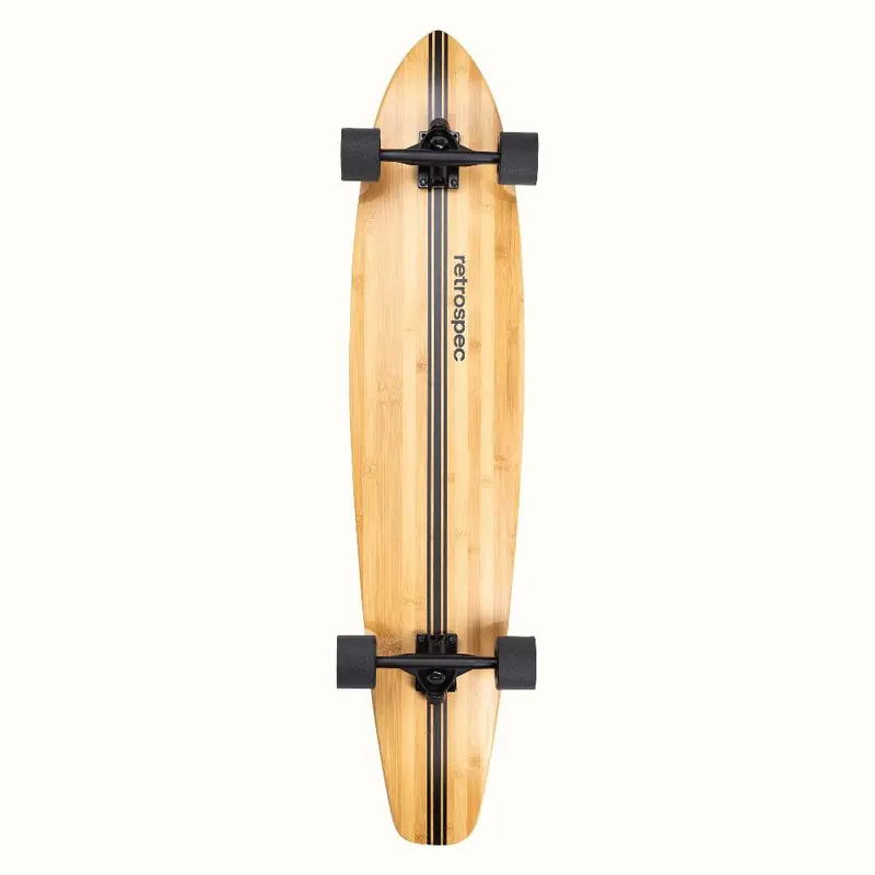 Retrospec Zed Black Pipeline 44-Inch Kicktail Longboard 1