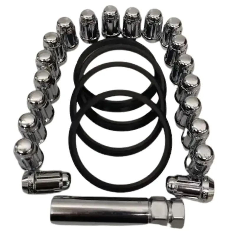 Rtx Chrome Lug Nut Kit: 4-Pack, 12X1.5Mm, 6-Spline, 35Mm Length (A73-6415) 1