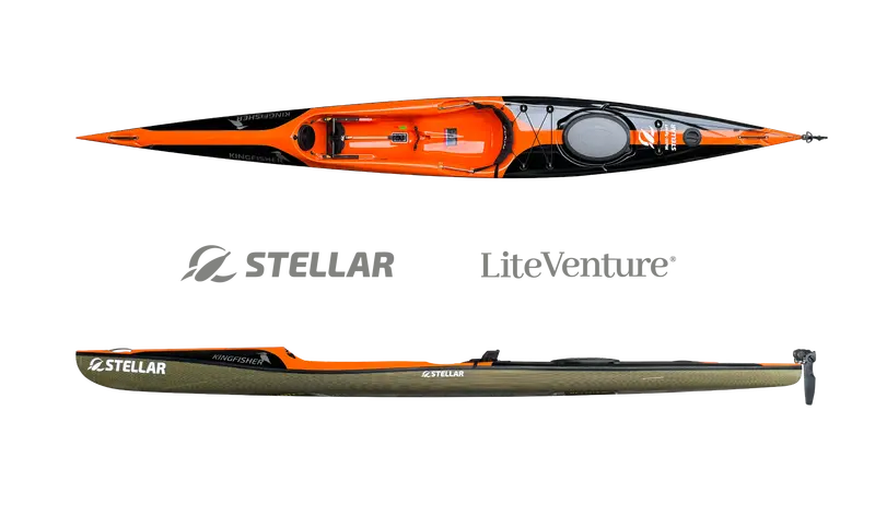 S16S G2 Kingfisher Multisport Kayak In Black And Orange 1
