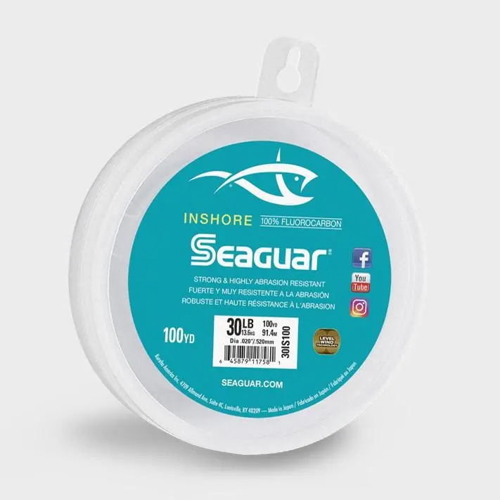 Seaguar Inshore Fluorocarbon Line – Salt-Tolerant, Abrasion-Resistant Fc For Coastal Fishing 1