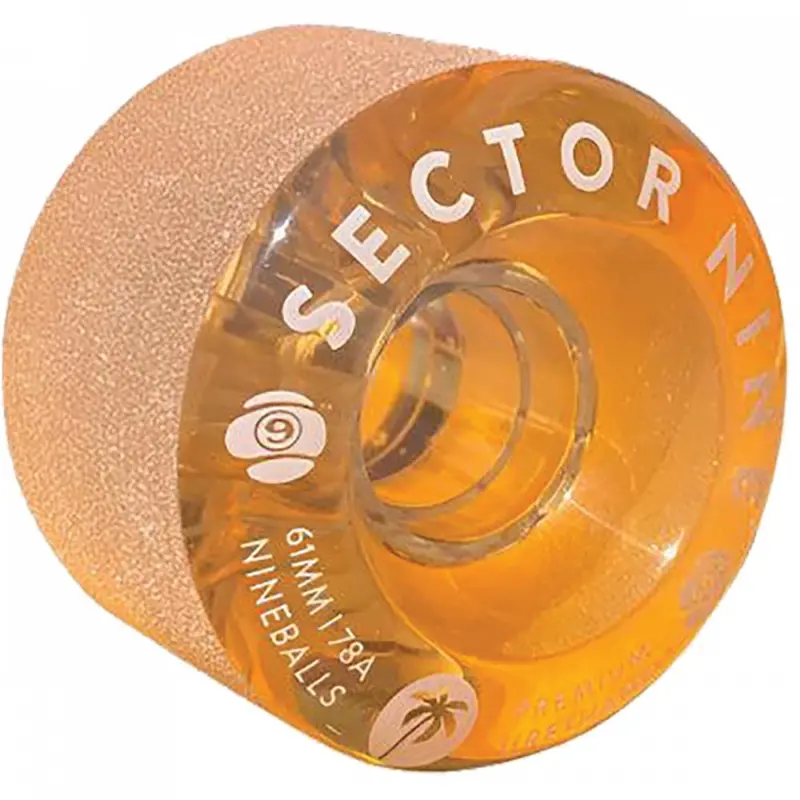 Sector 9 Nineballs 61Mm 78A Clear Amber Skate Wheels 1