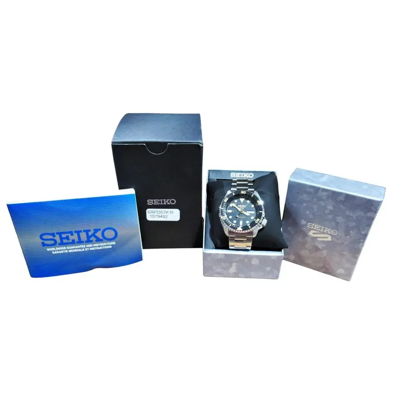 Seiko Srpd57K1F Men’S Automatic Watch – Silver-Tone Stainless Steel With Day/Date 1