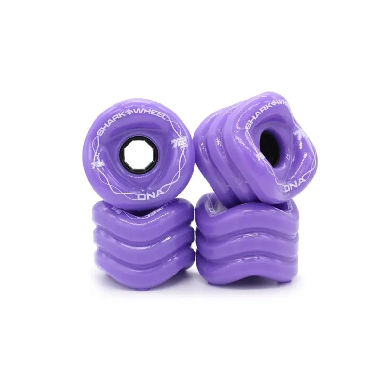 Shark Wheel 72Mm Purple Dna Longboard Wheels – Sleek Matte Finish 1
