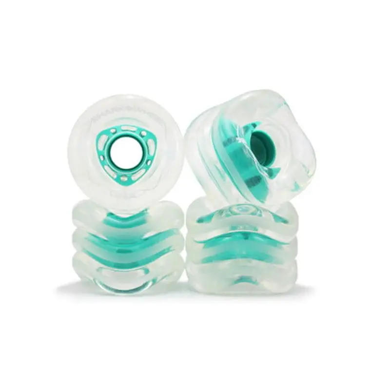 Shark Wheel Dna Clear 72Mm 78A Longboard Wheels With Mint Hub 1