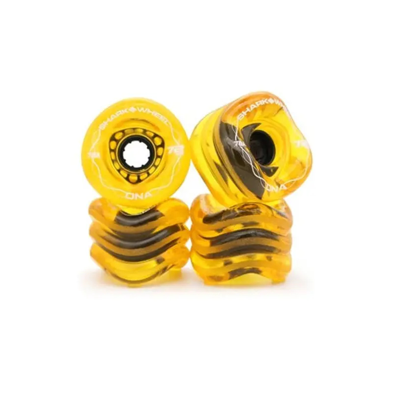 Shark Wheel Dna Transparent Amber 72Mm 78A Longboard Wheels (4-Pack) 1