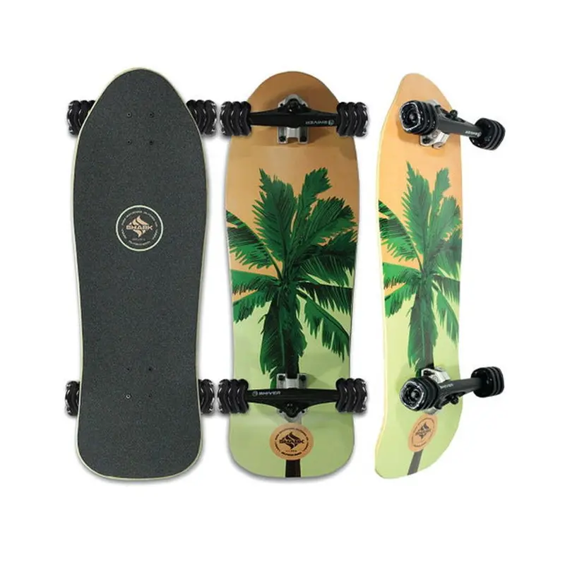 Shark Wheel Palms 31" Cruiser Skateboard With All-Terrain Wheels 1