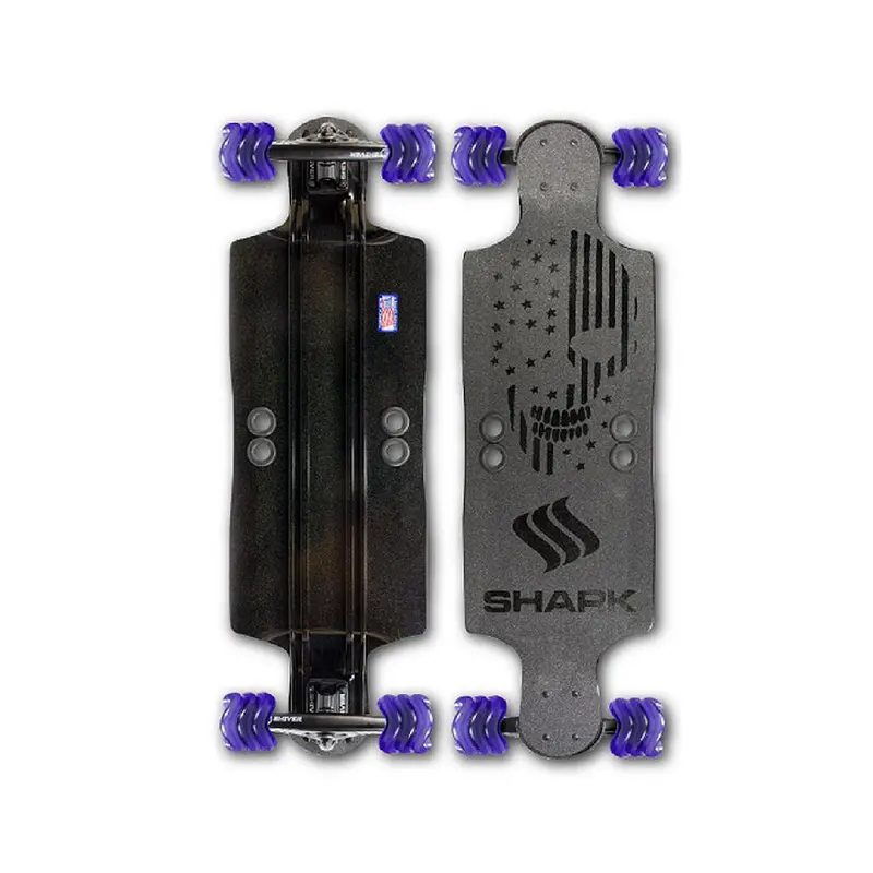 Shiver Shark 35-Inch Black Aluminum Drop-Down Longboard 1