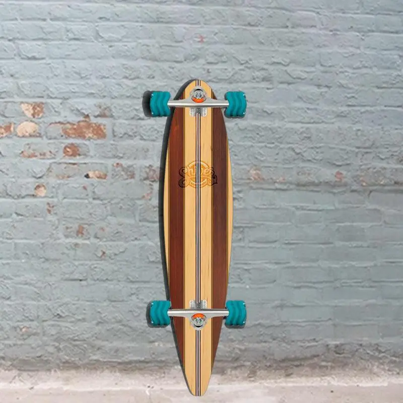 Shiver Timber 38-Inch Pintail Longboard With Shark Wheels 1