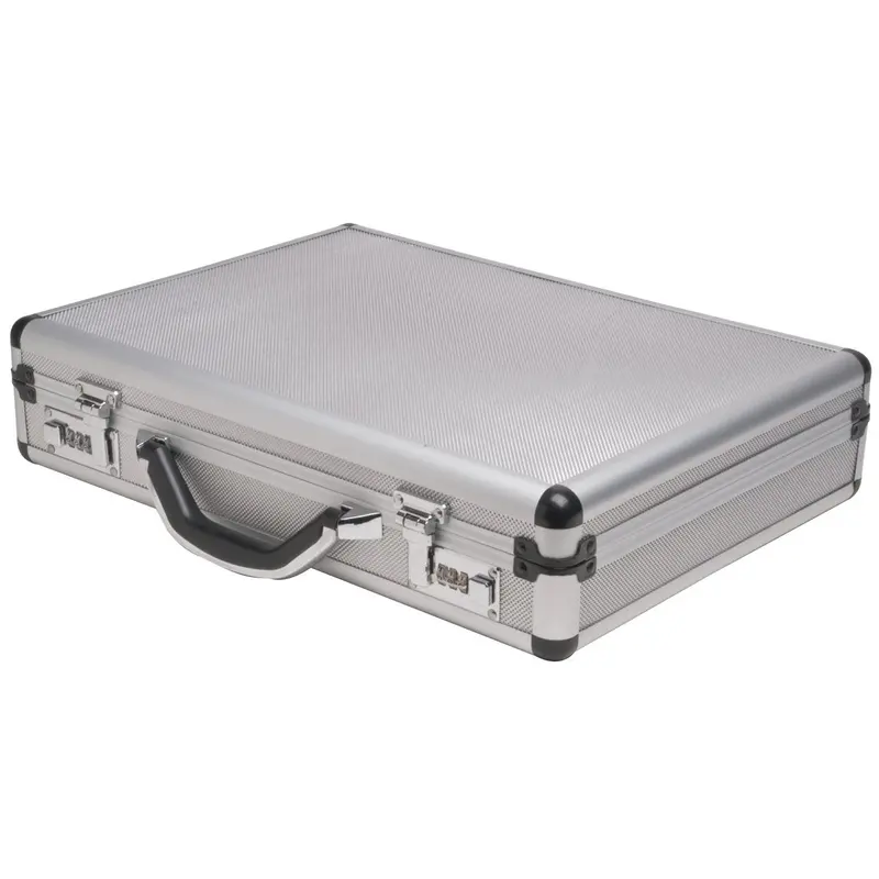 Silver Aluminum Hard Case – 17.5" X 4" X 13" (44.45 X 10.16 X 33 Cm) Durable Transport Box 1