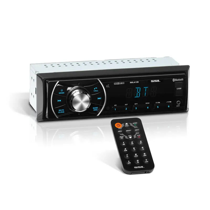 Sound Storm Labs Ml41B Single-Din Bluetooth Dash Player – Mechanism-Free Digital Media Receiver 1